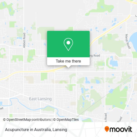 Mapa de Acupuncture in Australia