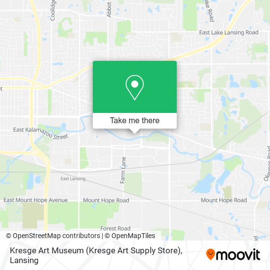 Mapa de Kresge Art Museum (Kresge Art Supply Store)