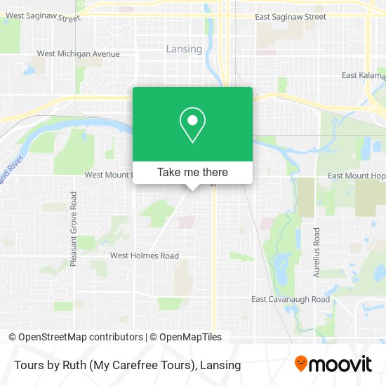 Tours by Ruth (My Carefree Tours) map