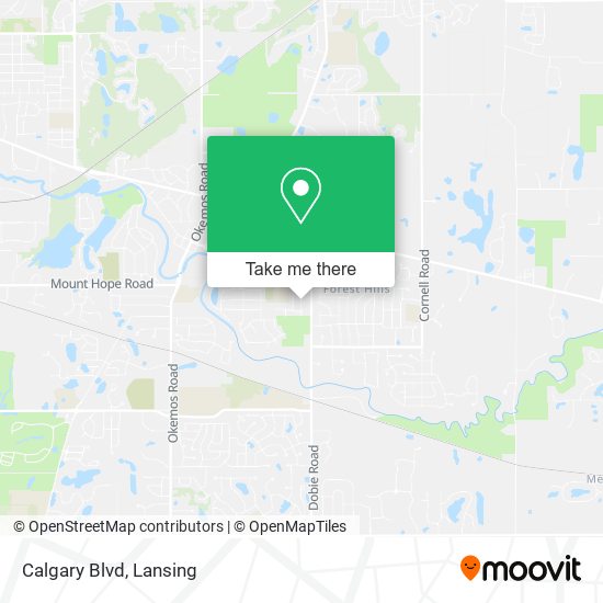 Calgary Blvd map