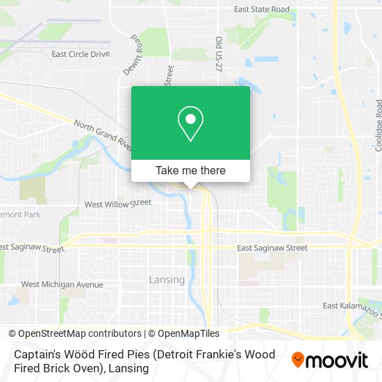 Mapa de Captain's Wööd Fired Pies (Detroit Frankie's Wood Fired Brick Oven)