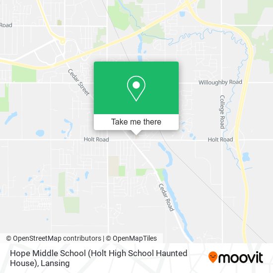 Mapa de Hope Middle School (Holt High School Haunted House)