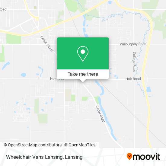 Mapa de Wheelchair Vans Lansing