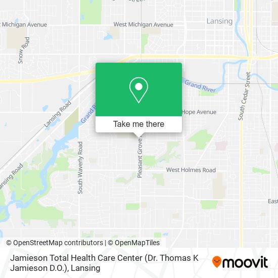 Mapa de Jamieson Total Health Care Center (Dr. Thomas K Jamieson D.O.)