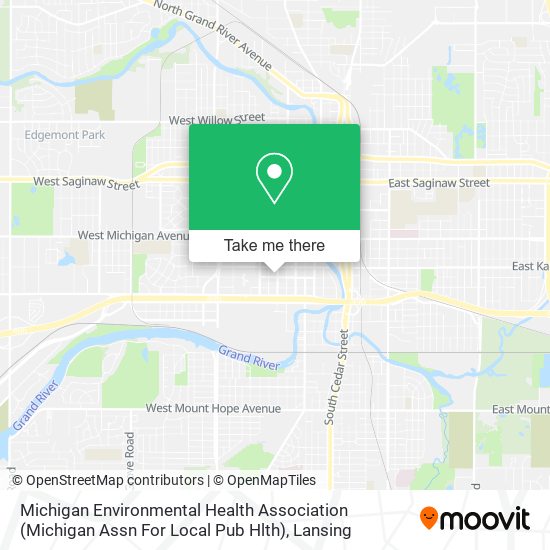 Mapa de Michigan Environmental Health Association (Michigan Assn For Local Pub Hlth)