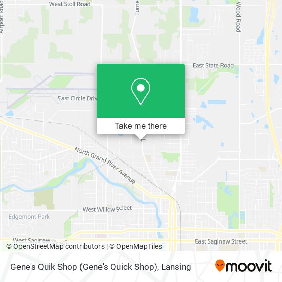 Mapa de Gene's Quik Shop
