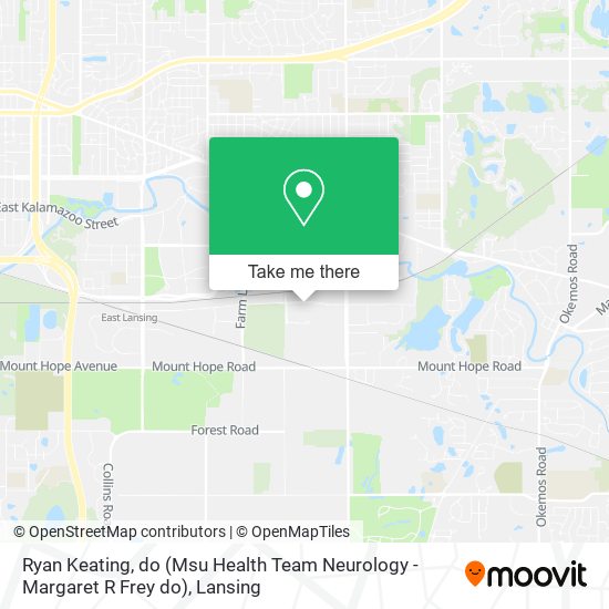 Ryan Keating, do (Msu Health Team Neurology - Margaret R Frey do) map