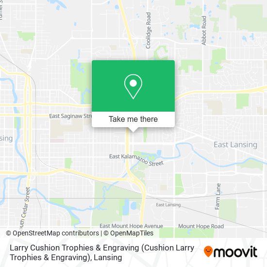 Larry Cushion Trophies & Engraving map