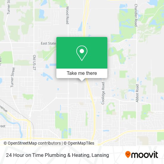 24 Hour on Time Plumbing & Heating map