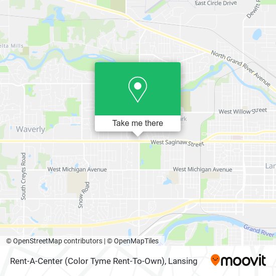 Rent-A-Center (Color Tyme Rent-To-Own) map