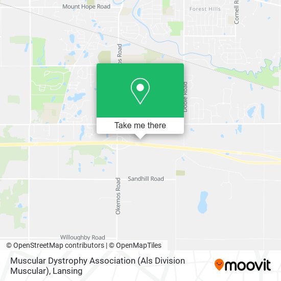 Mapa de Muscular Dystrophy Association (Als Division Muscular)