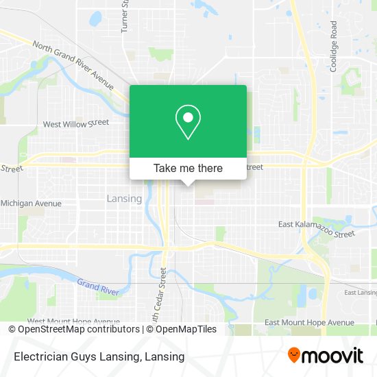 Electrician Guys Lansing map