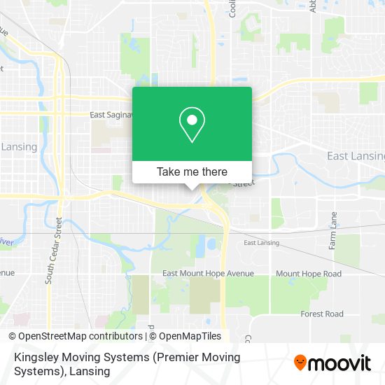 Mapa de Kingsley Moving Systems (Premier Moving Systems)