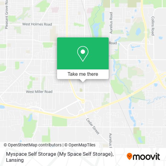 Myspace Self Storage (My Space Self Storage) map