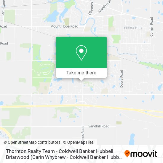 Mapa de Thornton Realty Team - Coldwell Banker Hubbell Briarwood