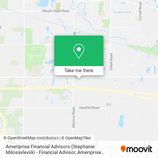 Ameriprise Financial Advisors map