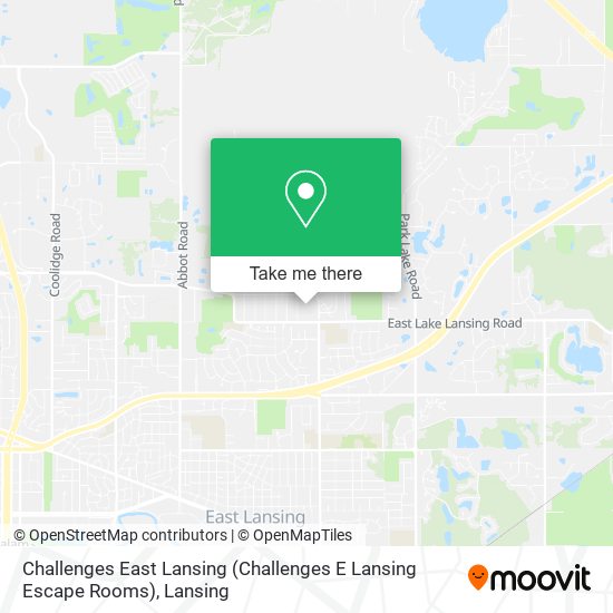 Mapa de Challenges East Lansing (Challenges E Lansing Escape Rooms)