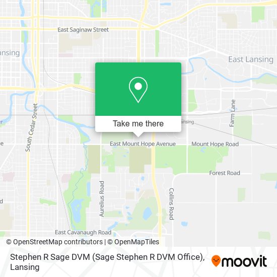 Mapa de Stephen R Sage DVM