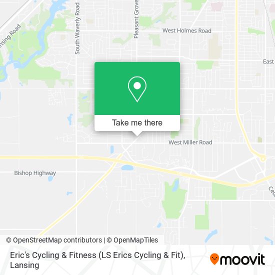 Eric's Cycling & Fitness (LS Erics Cycling & Fit) map