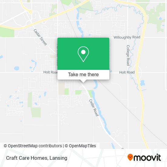 Craft Care Homes map