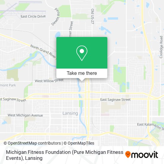 Mapa de Michigan Fitness Foundation (Pure Michigan Fitness Events)