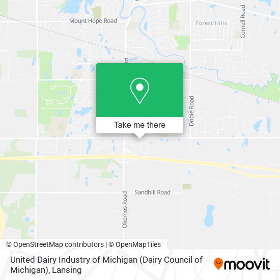 United Dairy Industry of Michigan (Dairy Council of Michigan) map
