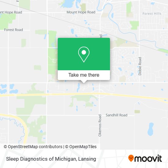 Mapa de Sleep Diagnostics of Michigan