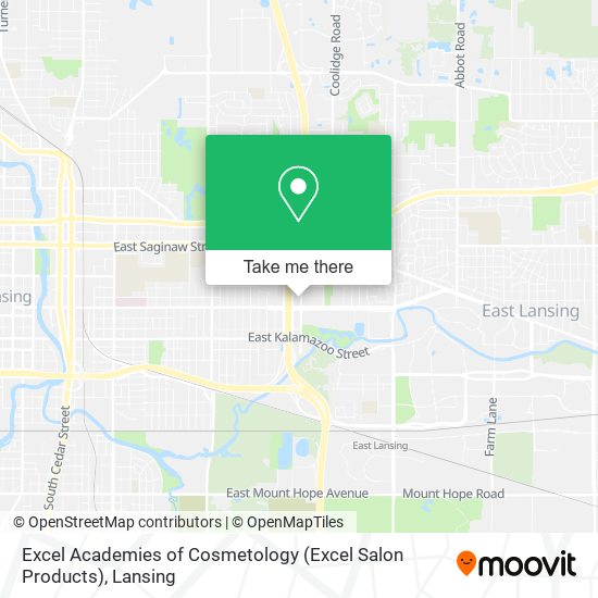 Excel Academies of Cosmetology (Excel Salon Products) map