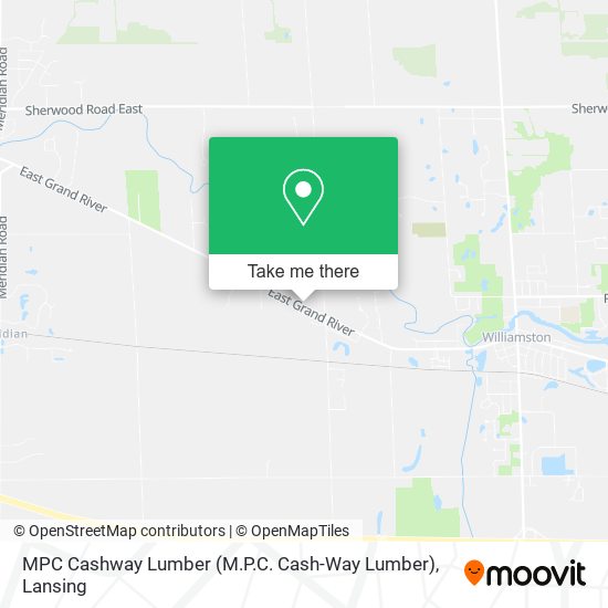 Mapa de MPC Cashway Lumber (M.P.C. Cash-Way Lumber)