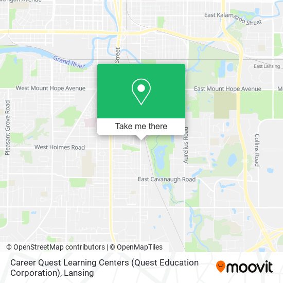 Mapa de Career Quest Learning Centers (Quest Education Corporation)