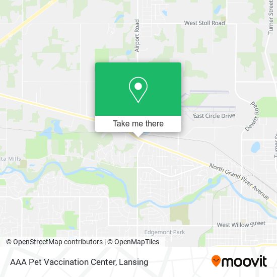 AAA Pet Vaccination Center map