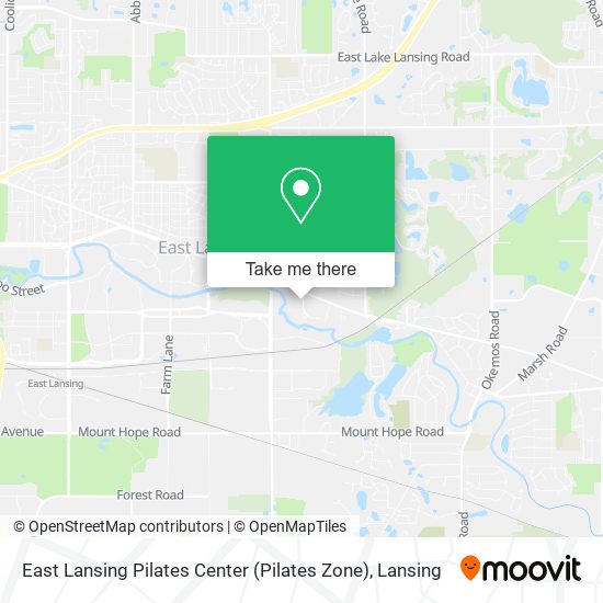 East Lansing Pilates Center (Pilates Zone) map