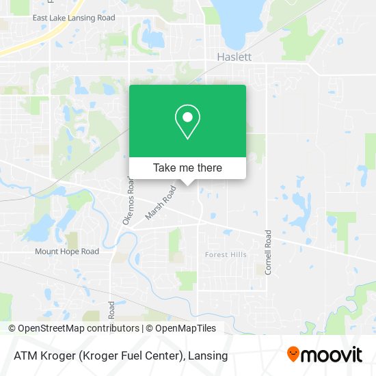 ATM Kroger (Kroger Fuel Center) map