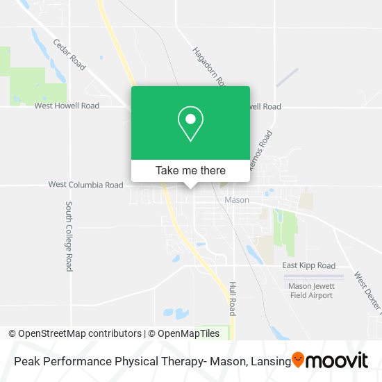 Peak Performance Physical Therapy- Mason map