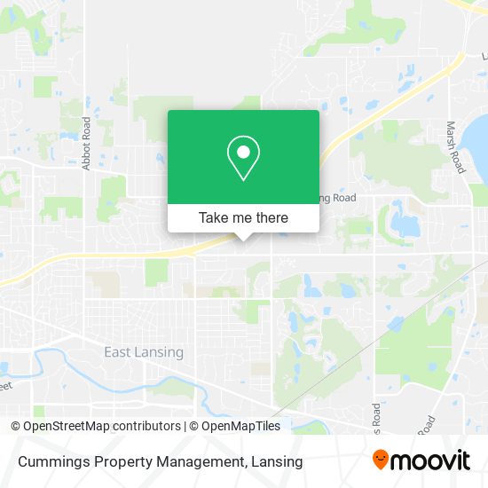 Cummings Property Management map