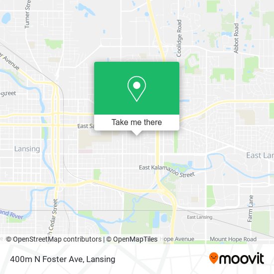 400m N Foster Ave map