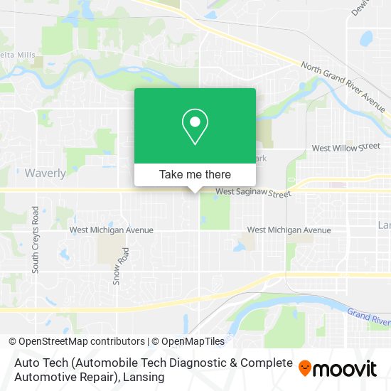 Auto Tech (Automobile Tech Diagnostic & Complete Automotive Repair) map