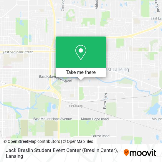 Mapa de Jack Breslin Student Event Center (Breslin Center)