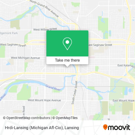 Hrdi-Lansing (Michigan Afl-Cio) map