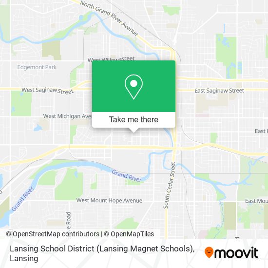 Mapa de Lansing School District (Lansing Magnet Schools)
