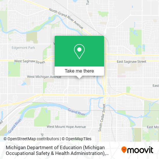 Michigan Department of Education (Michigan Occupational Safety & Health Administration) map
