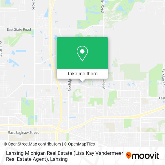 Mapa de Lansing Michigan Real Estate (Lisa Kay Vandermeer Real Estate Agent)