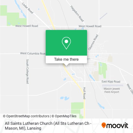 All Saints Lutheran Church (All Sts Lutheran Ch - Mason, MI) map
