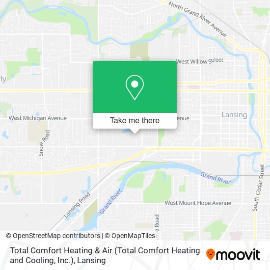 Total Comfort Heating & Air (Total Comfort Heating and Cooling, Inc.) map