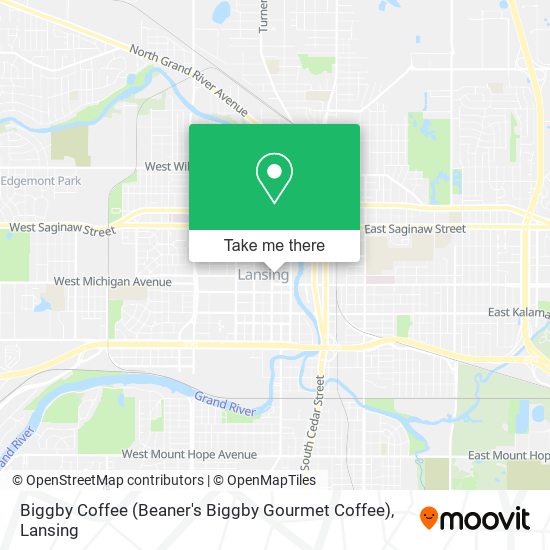 Mapa de Biggby Coffee (Beaner's Biggby Gourmet Coffee)