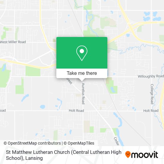 Mapa de St Matthew Lutheran Church (Central Lutheran High School)