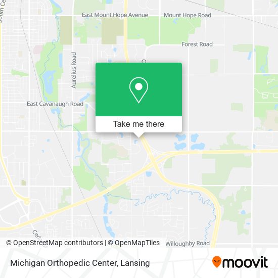 Mapa de Michigan Orthopedic Center