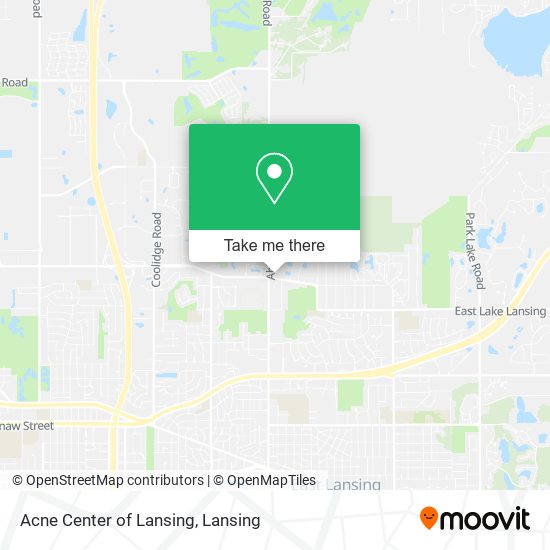 Acne Center of Lansing map
