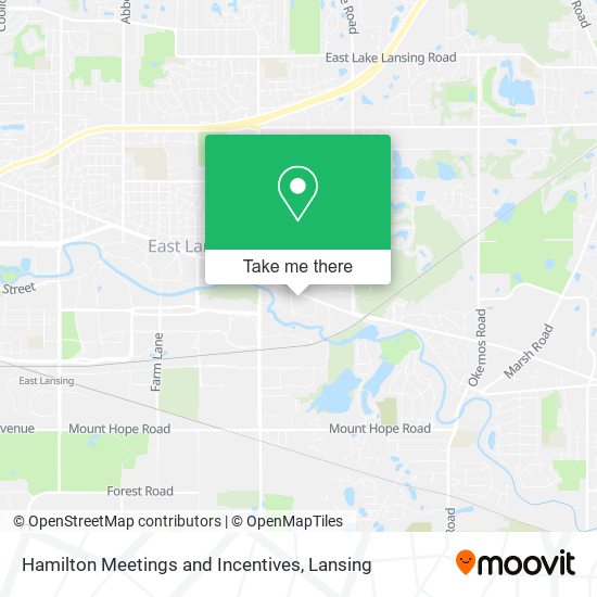Hamilton Meetings and Incentives map
