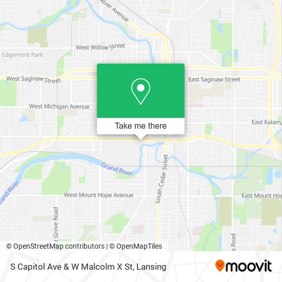 Mapa de S Capitol Ave & W Malcolm X St